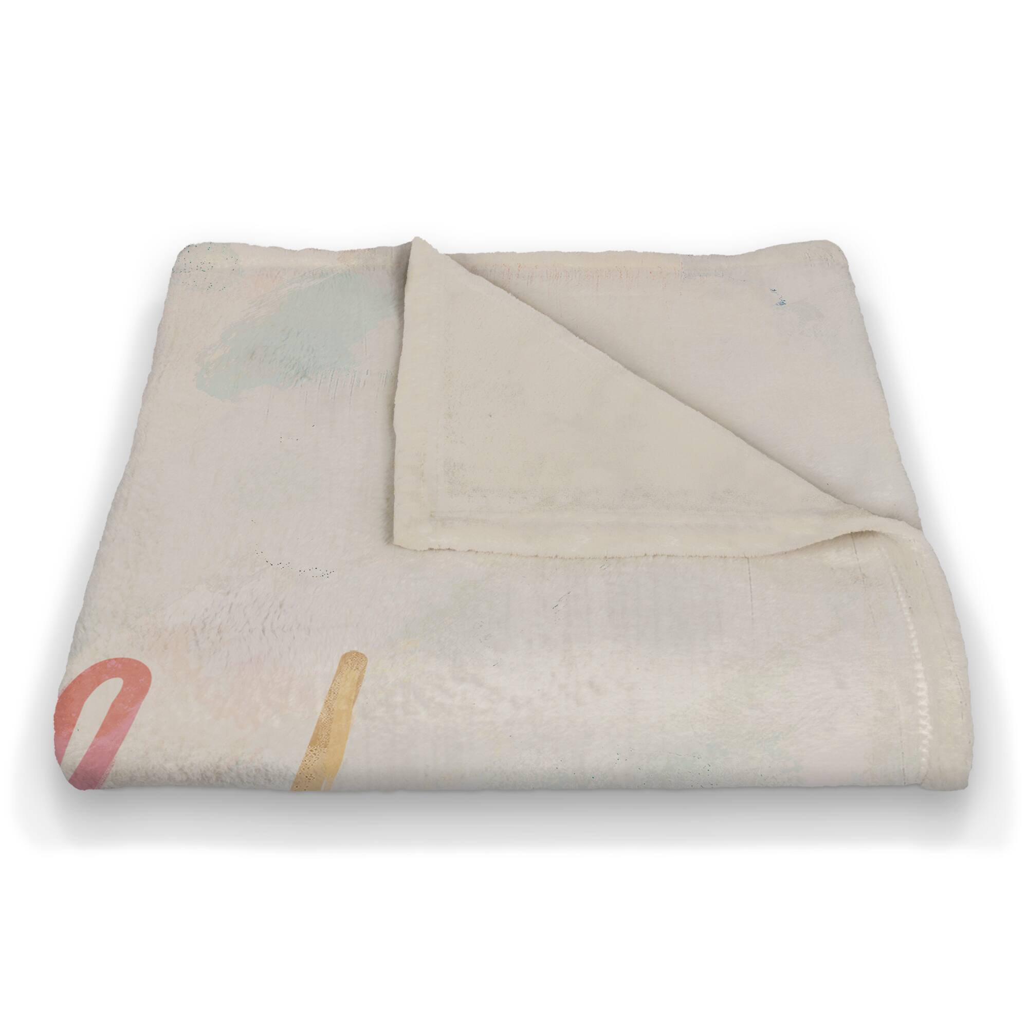 50" x 60" In a Field of Roses Coral Fleece Throw Blanket